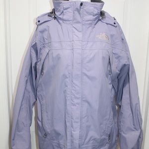 THE NORTH FACE HYVENT HOODED JACKET RAIN PURPLE XL
